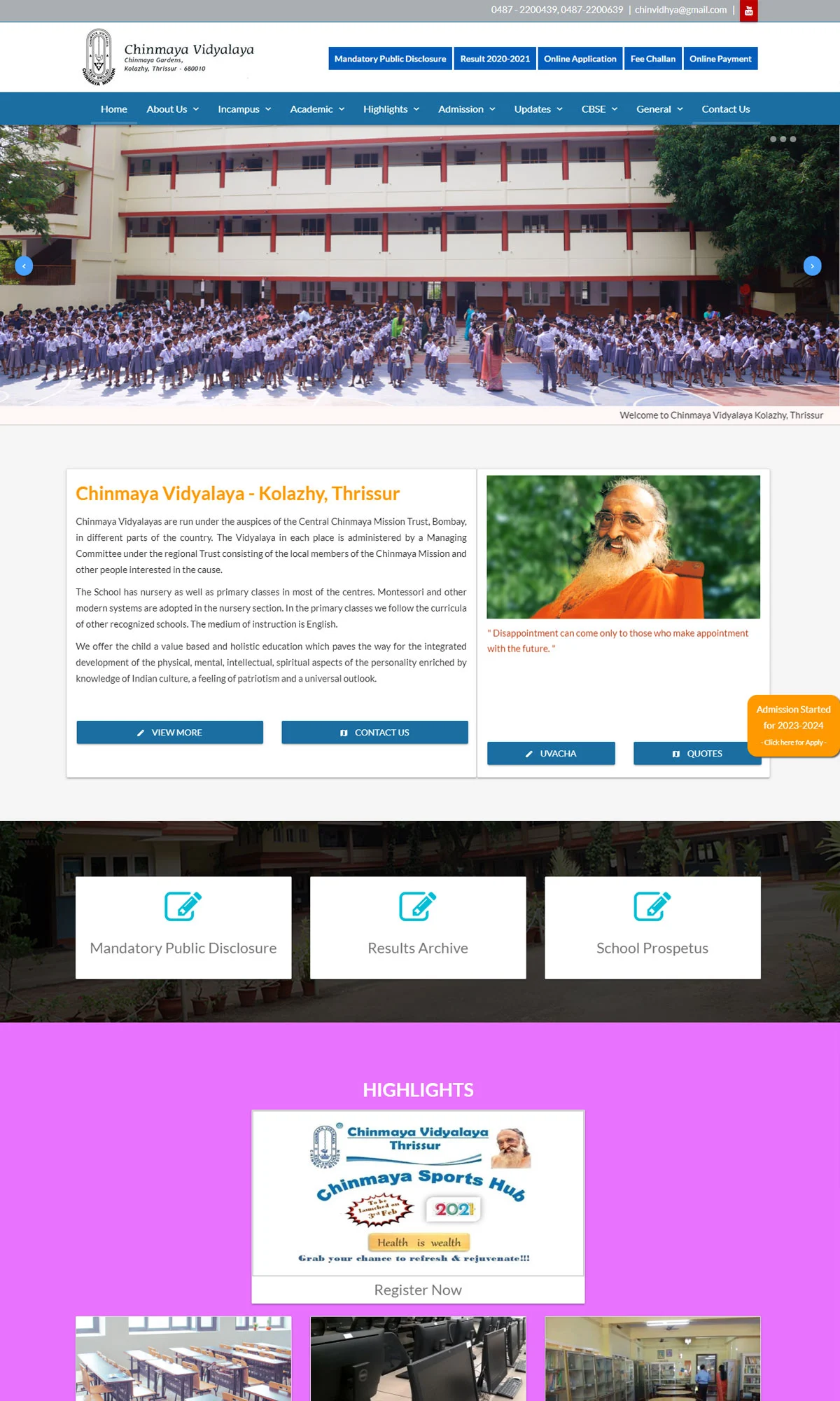 education website developemt